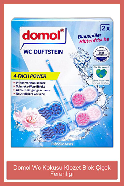 DOMOL Wc Kokusu Klozet Blok Çiçek Ferahlığı