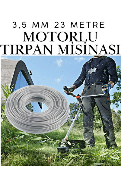 KAYRA LEATHER CRAFT KLC Motorlu Tırpan Misinası Çelik Telli Yuvarlak 3.5 Mm 2...