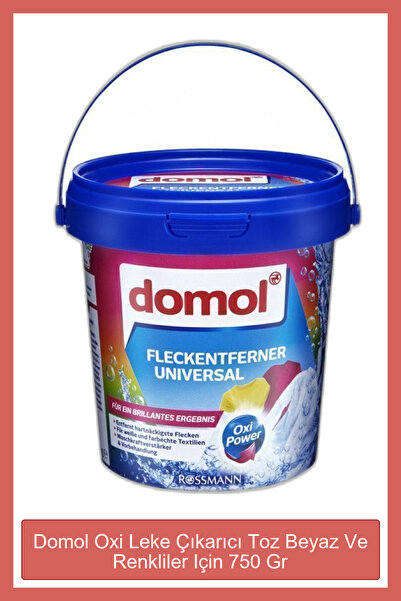 DOMOL Oxi Leke Çıkarıcı Toz Beyaz Ve Renkliler Için 750 Gr