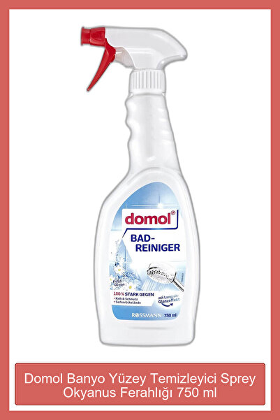 DOMOL Banyo Yüzey Temizleyici Sprey Okyanus Ferahlığı 750 ml