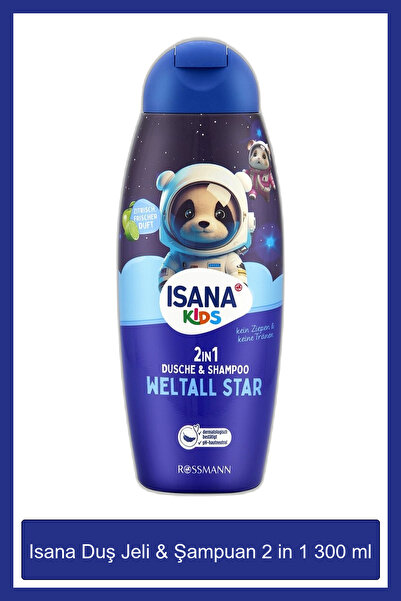 Isana Kids Duş Jeli & Şampuan 2 in 1 300 ml