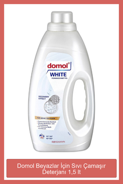 DOMOL Beyazlar İçin Sıvı Çamaşır Deterjanı 1,5 lt