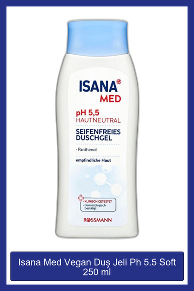 ISANA Med Vegan Duş Jeli Ph 5.5 Soft 250 ml