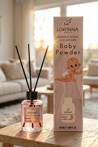 Lorinna Paris Baby Powder Bambu Çubuklu 120 ml Oda Kokusu