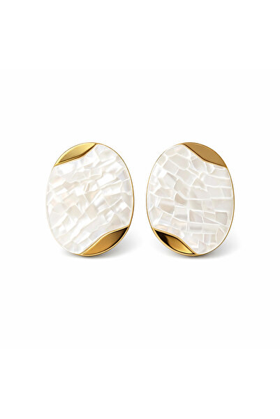 Z&T ACCESORIES أقراط فولاذية كبيرة لامعة