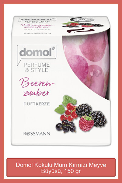 DOMOL Kokulu Mum Kırmızı Meyve Büyüsü, 150 gr