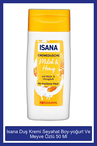 ISANA Duş Kremi Seyahat Boy-yoğurt Ve Meyve Özlü 50 Ml