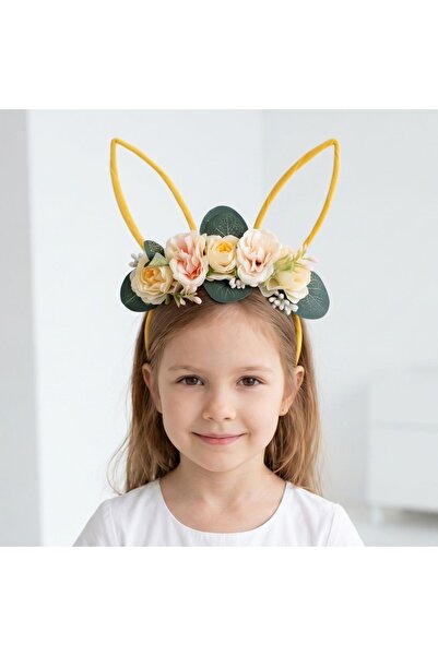 Gift Design Bavetă galbenă Zooky cu flori