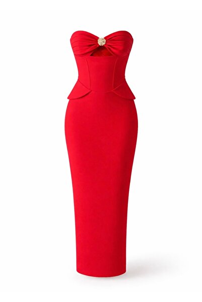 nowglamup Kırmızı Elbise