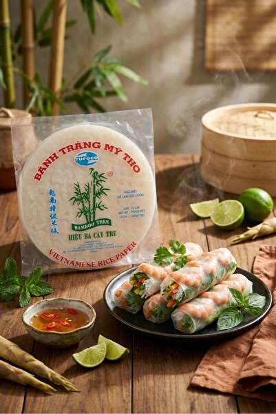 Tufoco Bamboo Tree Pirinç Yufkası Rice Paper Glutensiz 340 G