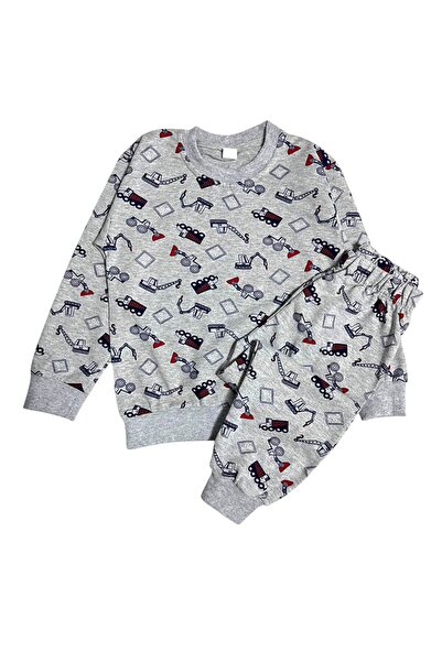 Fil Kids Σετ χειμερινής πιτζάμα με μακρυμάνικο μοτίβο εργαλειομηχανής φορτηγο...