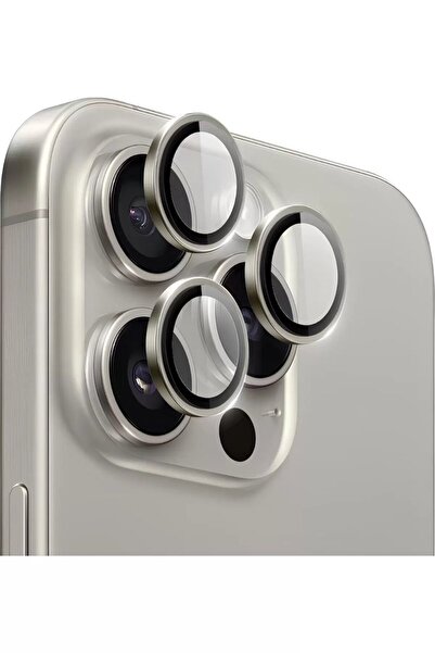 PiyasaSepeti Apple iPhone 16 Pro Max Gerçek Cam Safir Lens Koruma Titanyum