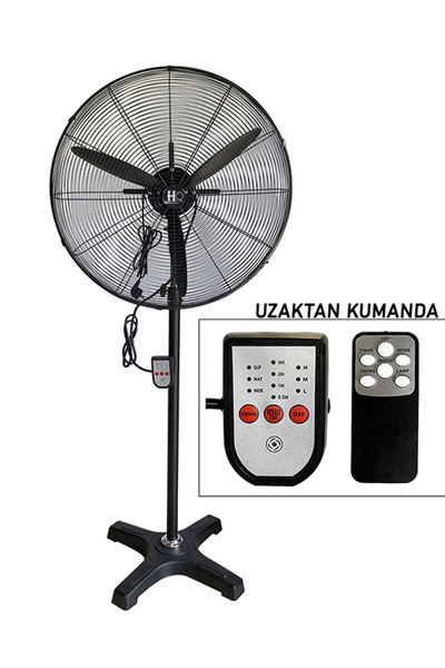 HARLEM 30 İNÇ 80 CM MEGA BOY SANAYİ TİPİ KUMANDALI AYAKLI VANTİLATÖR