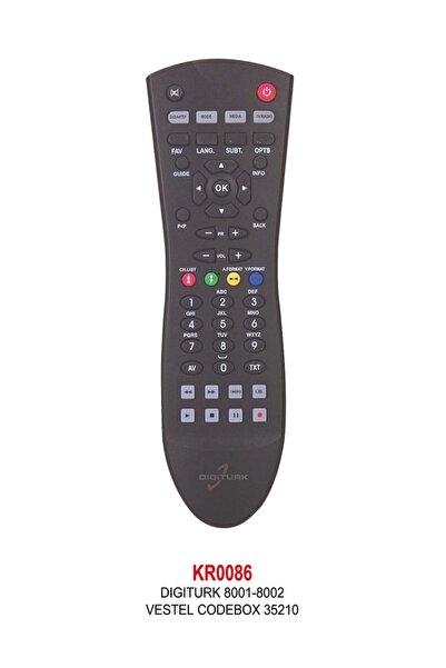 DIGITURK 8001-8002-VESTEL CODEBOX 35210 KUMANDA