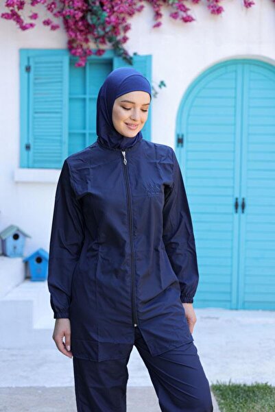 Starinci Mayo Γυναικείο ολόσωμο μαγιό χακί μπλε τύπου Parachute Hijab