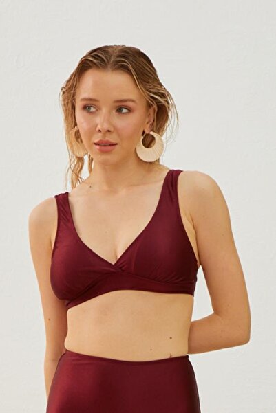 Starinci Mayo Starinci Bikini Üstü Toparlayıcı Kruvaze Bordo