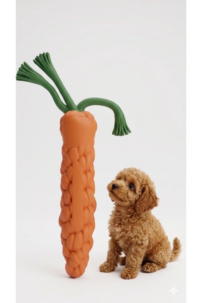 Little Friends Fatih-Pet Cans Drawstring Double Heart Dog Toy with Silicone