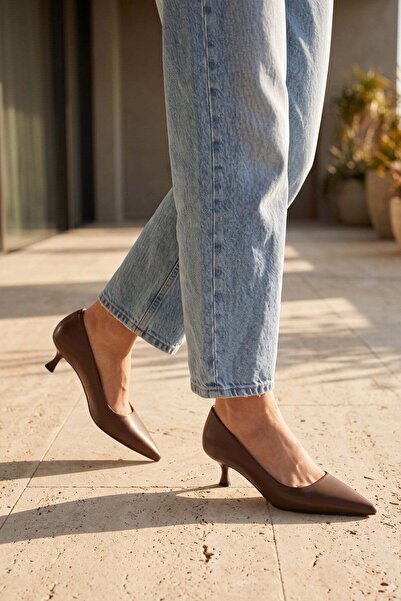 Modezya Kelly Brown Matte Pointed Toe Women's Stiletto