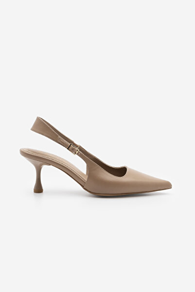 Marjin Γυναικεία παπούτσια στιλέτο με μυτερή μύτη και χοντρό λουράκι, κοντά κ...