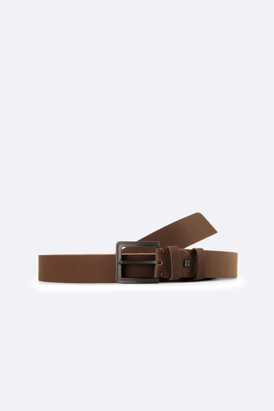 Avva Ανδρική Καφέ Ζώνη 100% Δερμάτινη A42Y9305