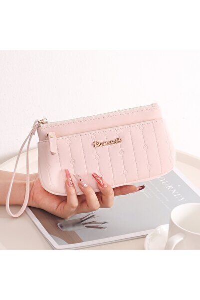rinkadoll Pink Extra Mekane teksture portfelj sa remenom za zglob Ručna torbi...