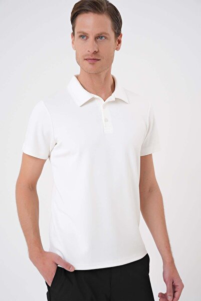 Efor تي شيرت رياضي للرجال من TS 886 Slim Fit Ecru