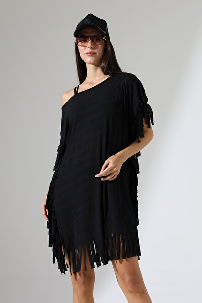 Esberin Jacquard Tasseled Beach Dress Pareo