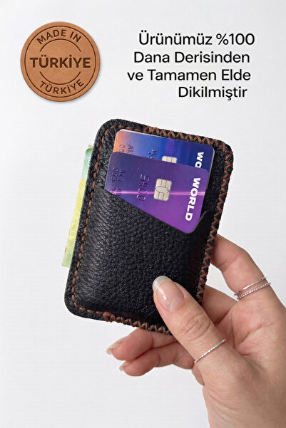 leathermood 100% Γνήσιο Δέρμα, Χειροποίητο Πορτοφόλι & Θήκη Καρτών Ιταλικής Σ...