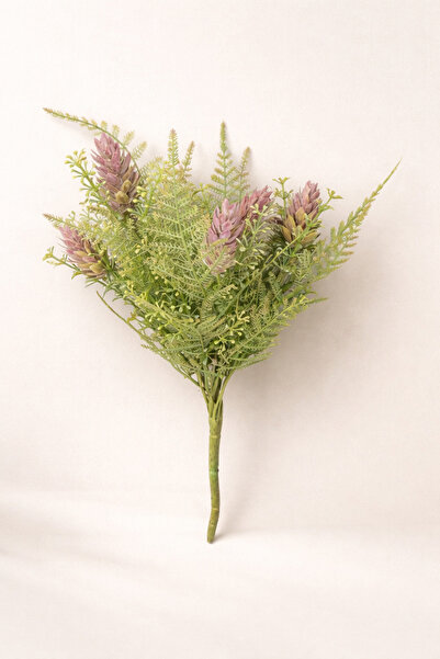 esdekor باقة زهور صناعية بلون الخريف من نوع Asparagus Pine Cone Bush بطول 33 ...