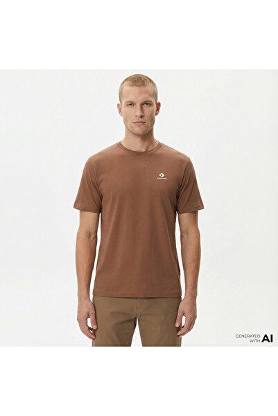 Converse Classic Unisex Kahverengi T-Shirt