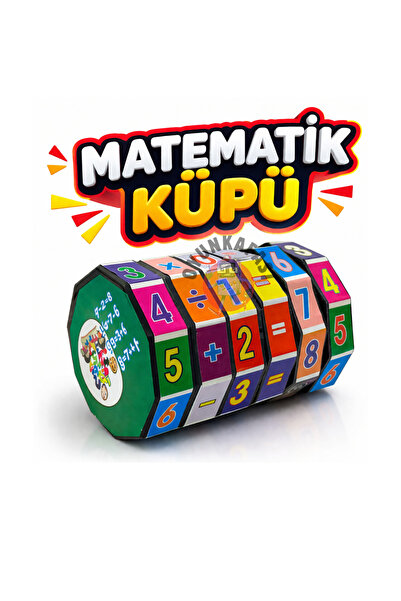 OYUNKAFASI Matematik Küpü 4 İşlem Eğitici Zeka Oyunu Çocuklar İçin Toplama Çı...