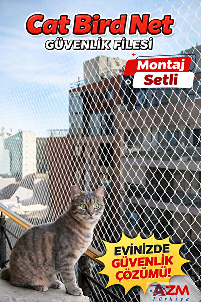 viyol marketim 3 x 7 m Balkon Filesi – Kedi Balkon Filesi, Kuş Filesi, Güverc...