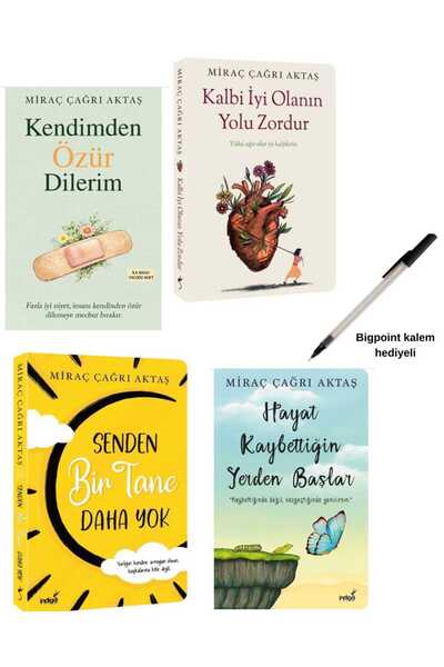 İndigo Kitap Kendimden Özür Dilerim / Kalbi İyi Olanın Yolu / Senden Bir Tane...