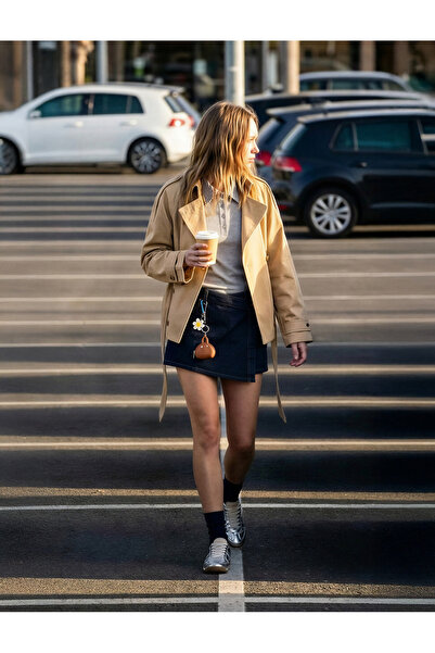 Koton Μπλουζάκι με κοντό μανίκι και λαιμόκοψη πόλο από μείγμα βισκόζης