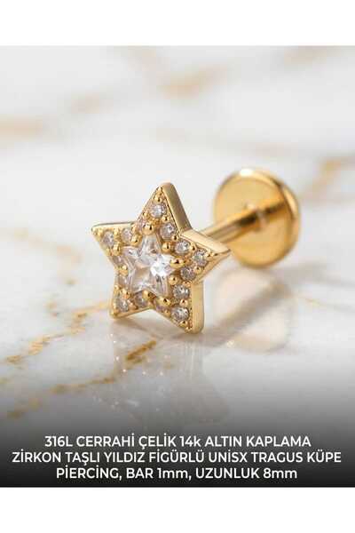 Begonia Accessories 316L Cerrahi Çelik Altın Kaplama Kararmaz Alerji Yapmaz Z...
