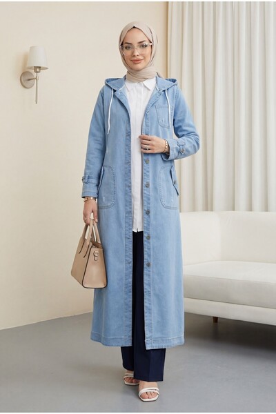 Modamorfo Μπλε τζιν καπάκι τσέπης