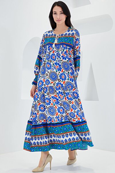 Hiccup BDART Φόρεμα μάξι με σχέδια και λεπτομέρεια δεσίματος