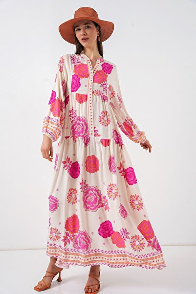 Hiccup Μάξι φόρεμα με σχέδιο BDART με λαιμόκοψη σε σχήμα V