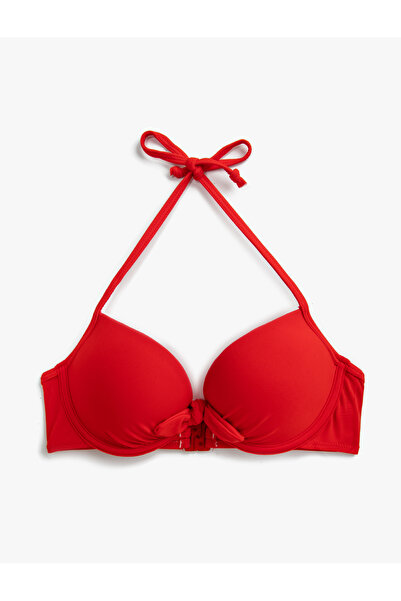 Koton Bağlama Detaylı Fiyonk Bikini Üst