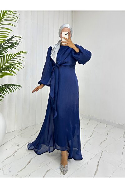 Modamorfo Υφασμάτινο φόρεμα Janjan με λεπτομέρεια δέσιμου σταυρωτά μπροστά - ...