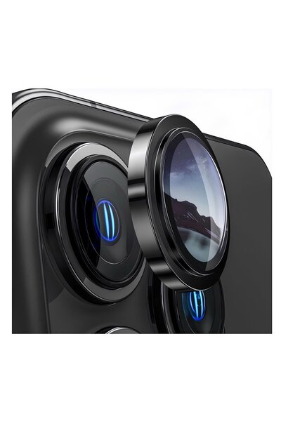 PiyasaSepeti Apple iPhone 14 Pro Real Glass Sapphire Lens Protection Black