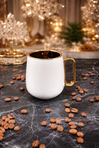 YzHome Acar Luxury Porcelain Colored Gilt Mug Cup 220ml