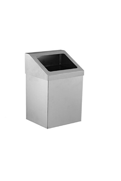 Palex Krom Açık Çatı Kapaklı Çöp Kovası 36 Lt.