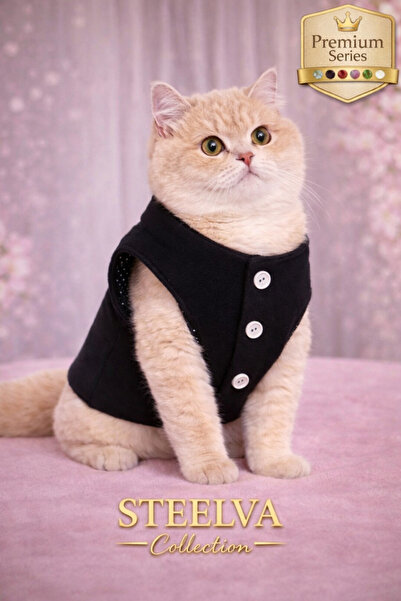 STEELVA Navy Blue Color Fleece Cat & Dog Vest Pet Clothing