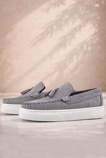 Rakerplus Gray Light Sole Boys' Moccasin Shoes