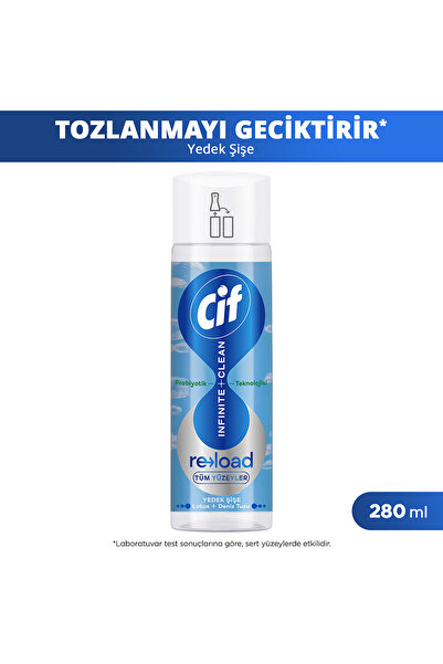 Cif Infinite Clean Probiyotikli Anti Toz Yedek Şişe Tüm Yüzeyler İçin Lotus &...