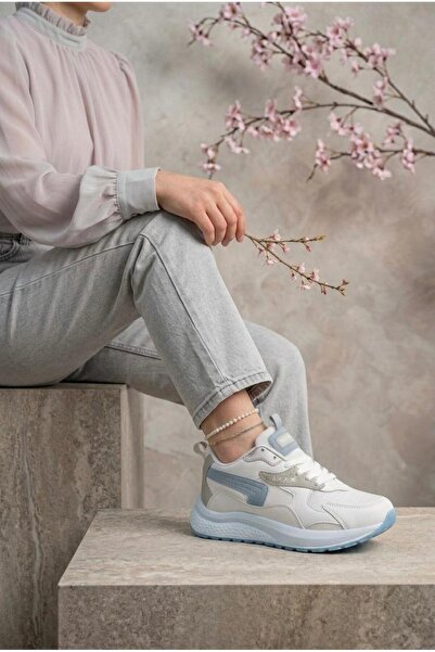 Women's Blue Sneaker Casual Sports Shoes 086