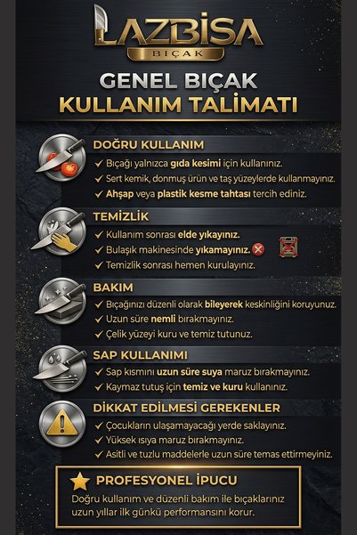 LAZBİSA Silver Serisi Mutfak Bıçak Seti Et Ekmek Sebze Bıçağı 2 Li Set Günlük Kullanım ( Mtf-221)