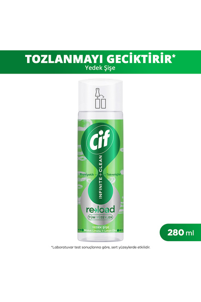 Cif Infinite Clean Doğal Probiyotikli Anti Toz Yedek Şişe İçin Misket Limonu ...