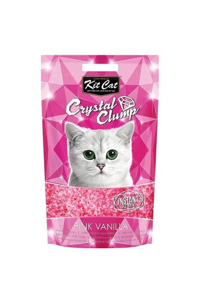 Kit Cat Pink Vanilla Topaklanan Silika Kedi Kumu 4 Lt